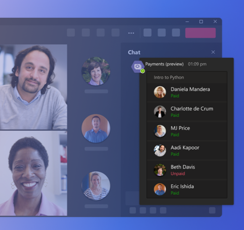 How Can You Leverage The New Ms Teams Payment App? Meeting chat